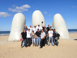 Com o grupo em frente a La Mano